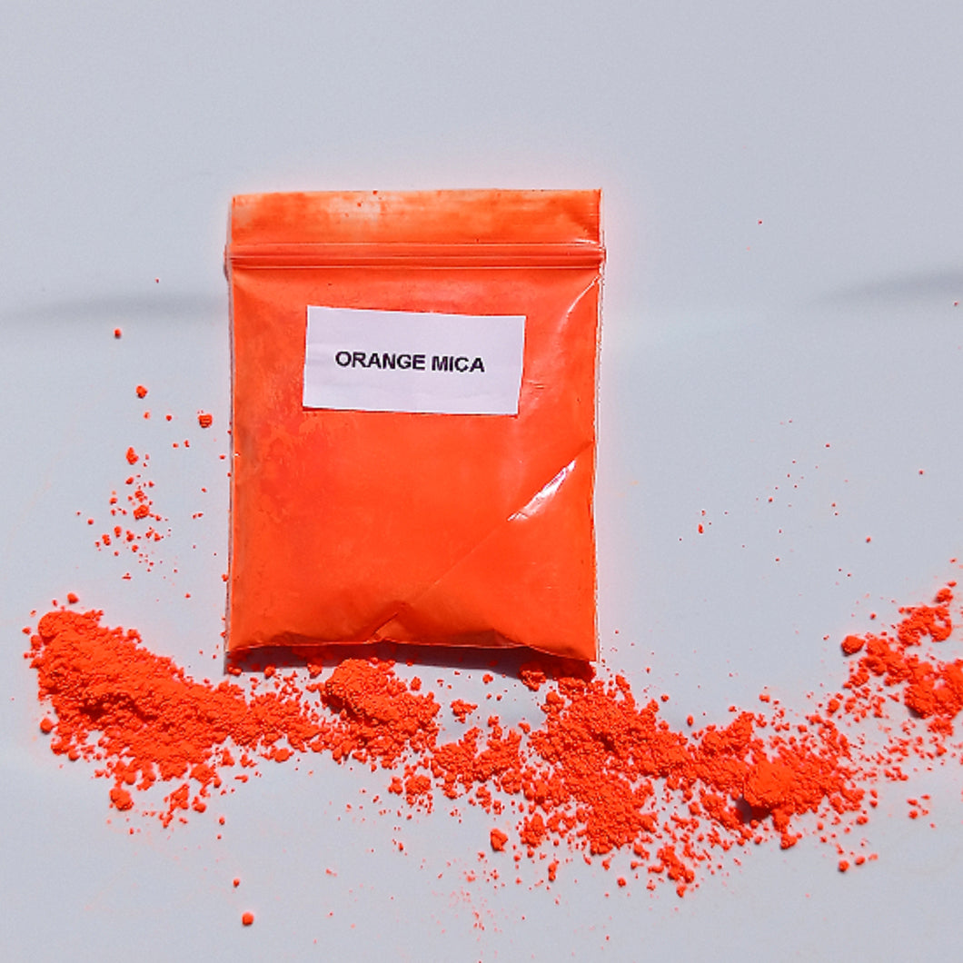 Neon Orange Mica Powder